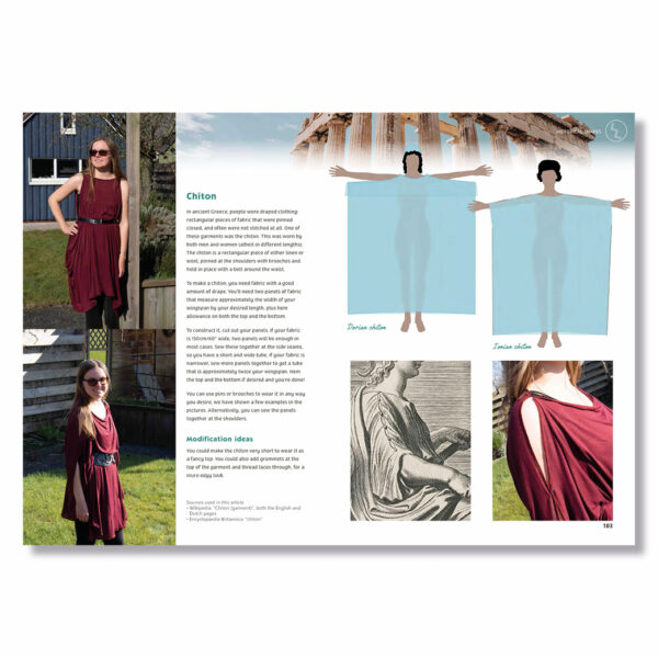 Page layout Historical clothing