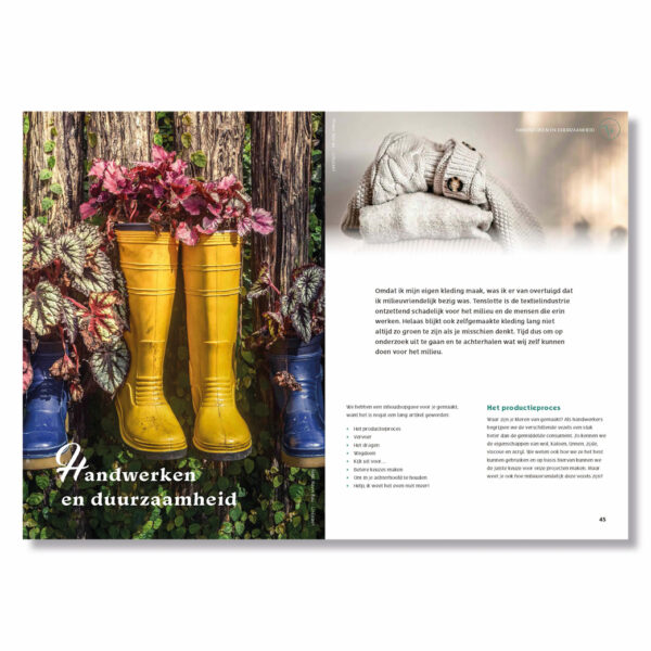 Pagina opmaak Handwerken en duurzaamheid