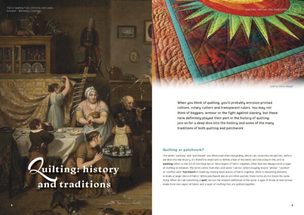Quilting history and traditions