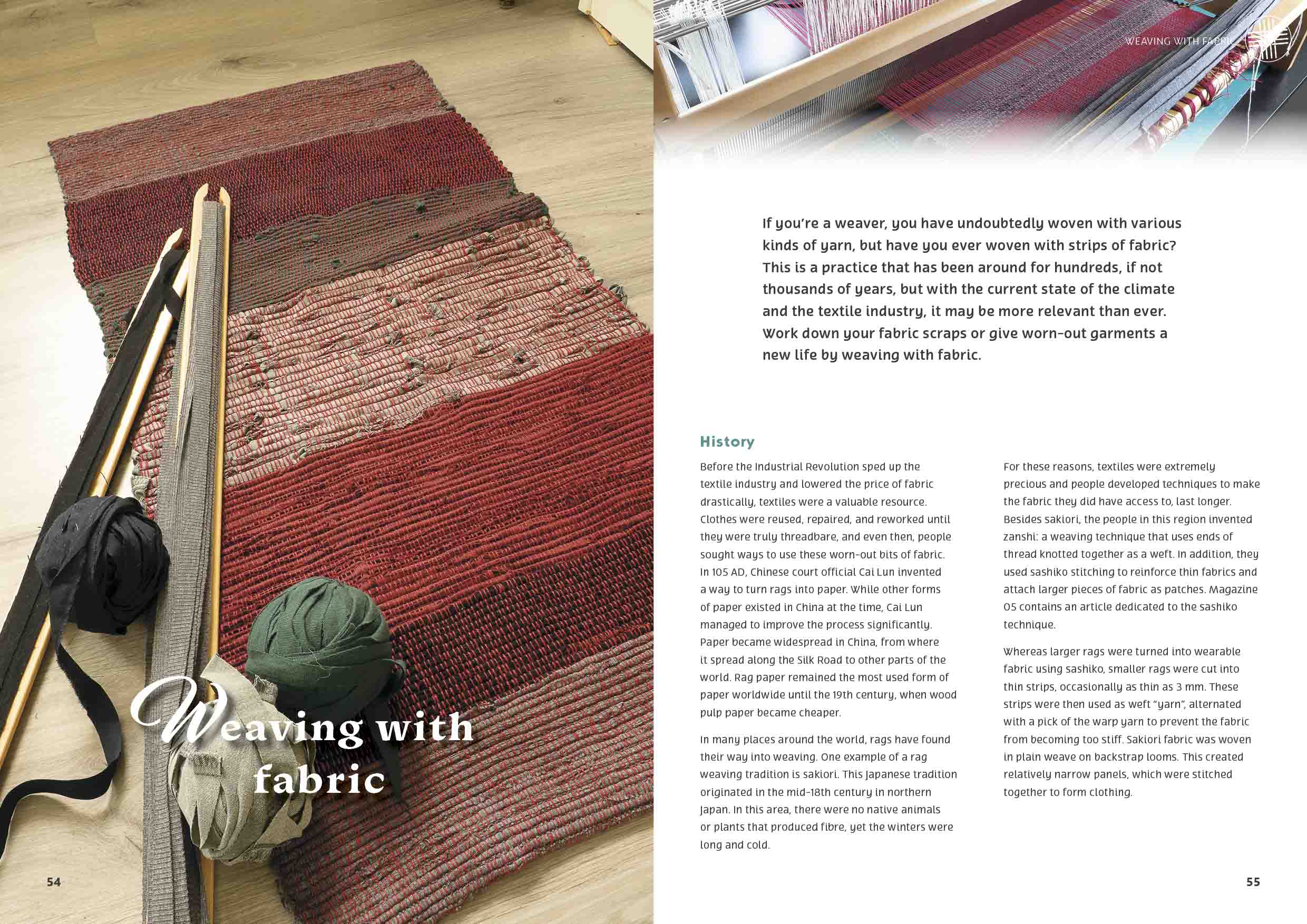 Weaving with lace