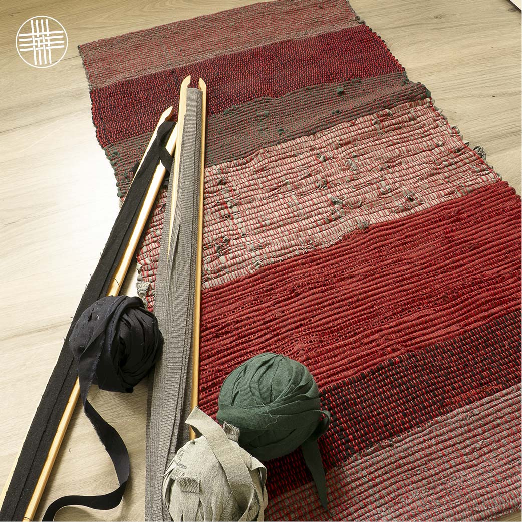Weaving with fabric